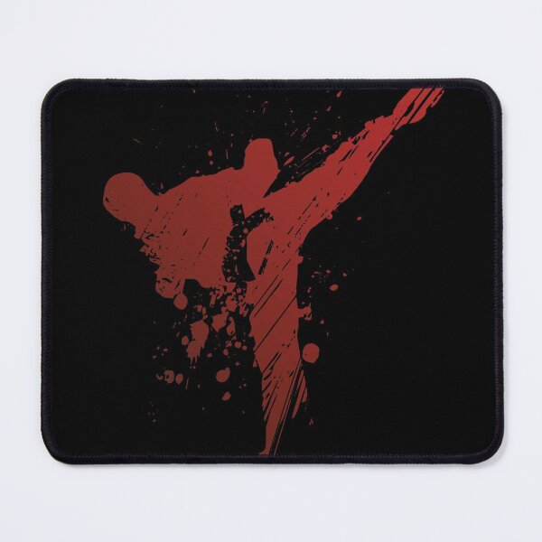 Item preview, Red martial arts kicking art designed and sold by highdegreepro.
