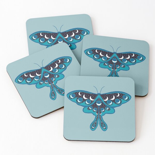 Item preview, Luna Moon Moth - Green, Teals and Blues designed and sold by OstarasAttic.
