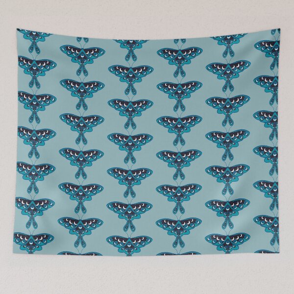 Item preview, Luna Moon Moth - Green, Teals and Blues designed and sold by OstarasAttic.