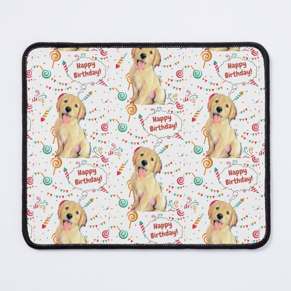 Item preview, Labrador Golden Retriever wishes happy birthday  designed and sold by AnnaAndVibes.