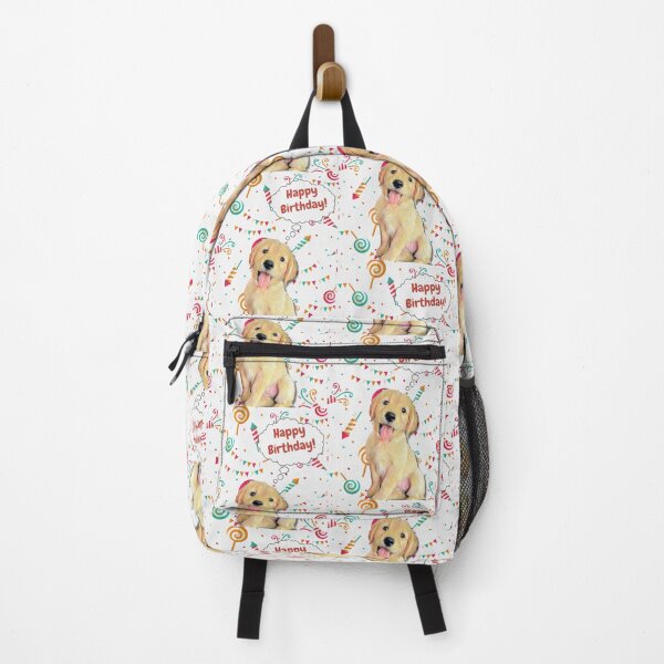 Item preview, Labrador Golden Retriever wishes happy birthday designed and sold by AnnaAndVibes.