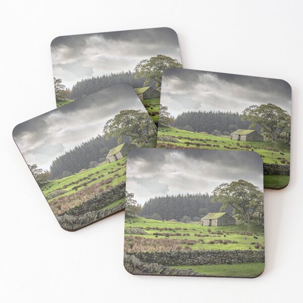 Item preview, Country Barn in Green Fields with Stone Walls designed and sold by Tony North.