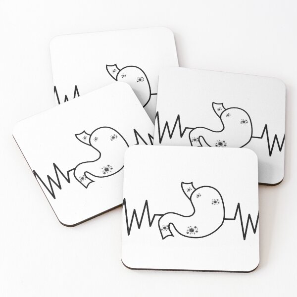 Item preview, Tummy Ache-Stomach Ache- Funny Simple unique Heartbeat  designed and sold by MAEffects.