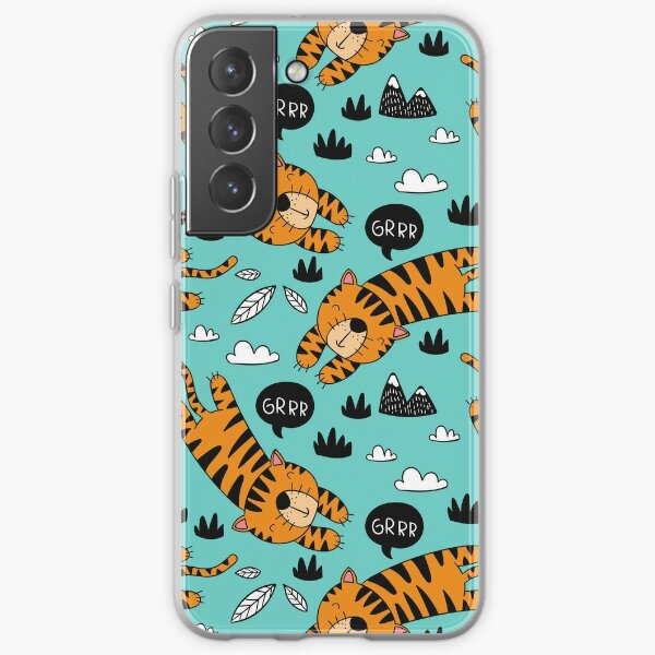 Cute Tiger Pattern Samsung Galaxy Soft Case