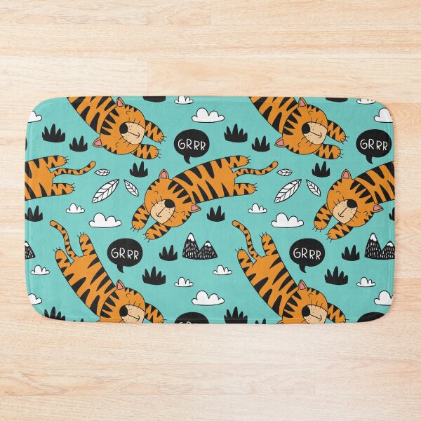 Item preview, Cute Tiger Pattern designed and sold by Imakeyouhappy.