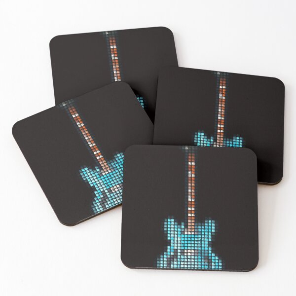 Item preview, Carrelage Pixel Blue Gibson DG Guitare Montant T-shirt classique designed and sold by Willieall.