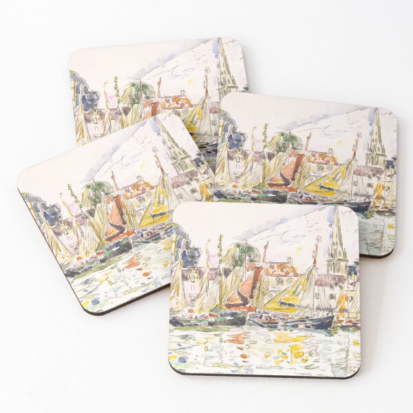 Item preview, Le Pouliguen: Fishing Boats (1928) by Paul Signac designed and sold by Designedbysm.