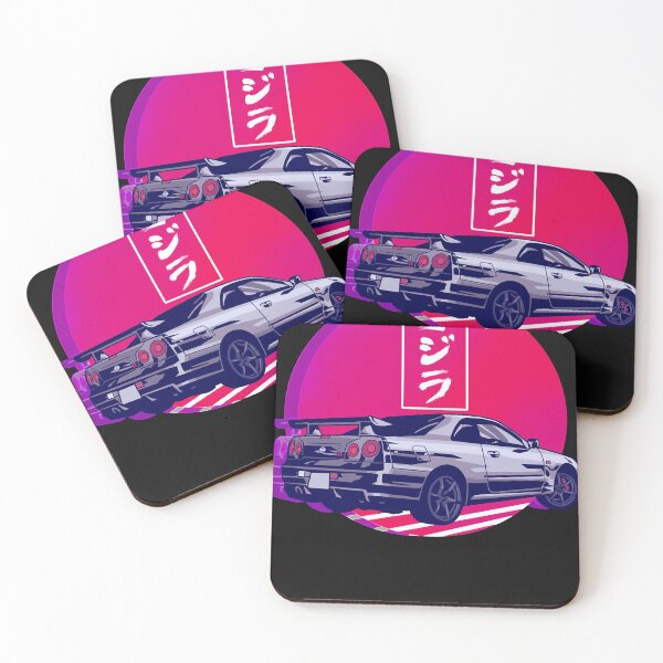 Item preview, GTR R34 Gojira Sunset Classic T-Shirt.png designed and sold by DougUsher.