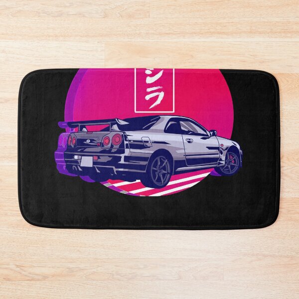 Item preview, GTR R34 Gojira Sunset Classic T-Shirt.png designed and sold by DougUsher.