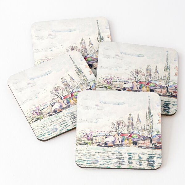 Item preview, River scene: Rouen (1924) by Paul Signac designed and sold by Designedbysm.