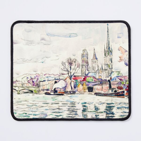 Item preview, River scene: Rouen (1924) by Paul Signac designed and sold by Designedbysm.