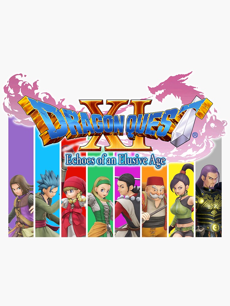 "Dragon Quest XI Party Lineup" Sticker for Sale by meemsbeems Redbubble