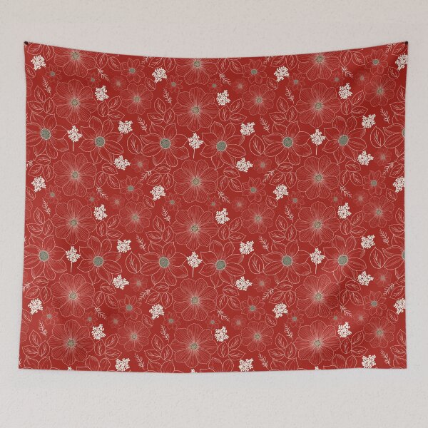 Item preview, Holiday botanical floral designed and sold by Lilac Blooms Designs.