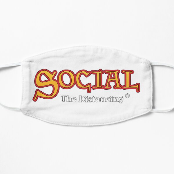 Social The Distancing (Magic The Gathering) (White) Flat Mask