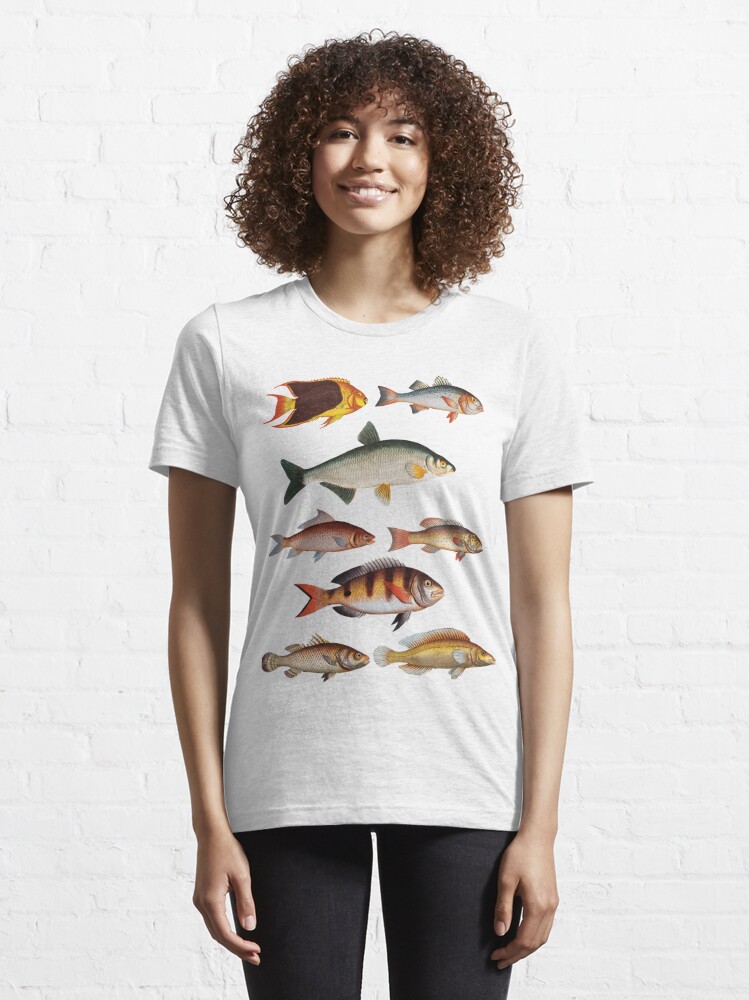 Types Of Freshwater Fish Species Fishing  Essential T-Shirt for Sale by  medox90