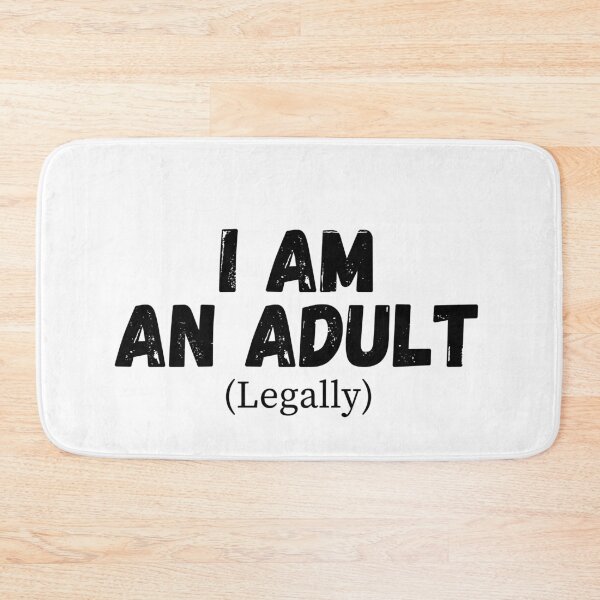 Item preview, I am an Adult, 18th birthday gift designed and sold by Kritika 99.