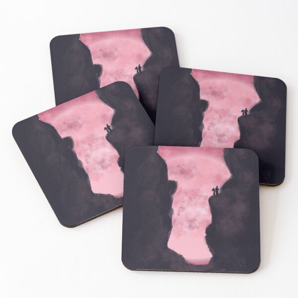 Item preview, Silhouette - lovers & pink sky designed and sold by YUMMY PENCIL.