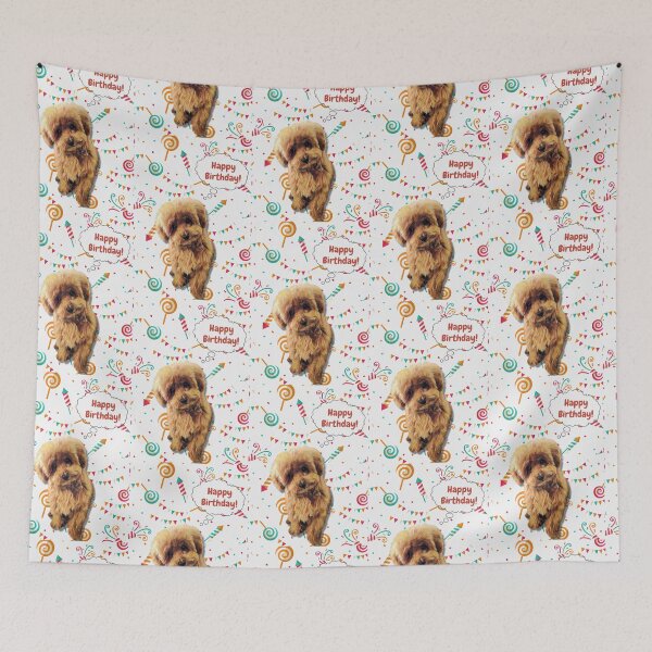 Item preview, Caniche desea feliz cumpleaños designed and sold by AnnaAndVibes.