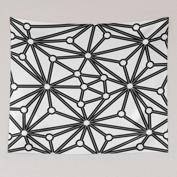 Item preview, Abstract geometric pattern - black and white. designed and sold by K.S ART.