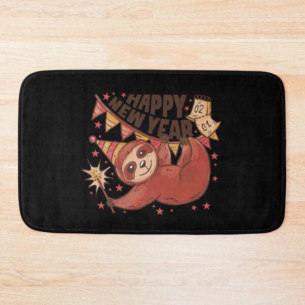 Item preview, Sloth Happy NewYear designed and sold by Petit-creativ.