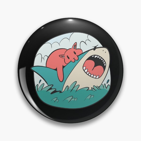 Item preview, Cat Biting Shark designed and sold by Petit-creativ.
