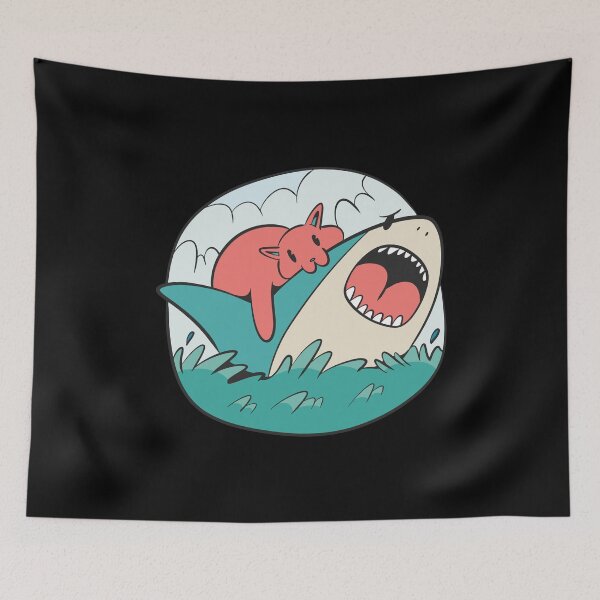 Item preview, Cat Biting Shark designed and sold by Petit-creativ.