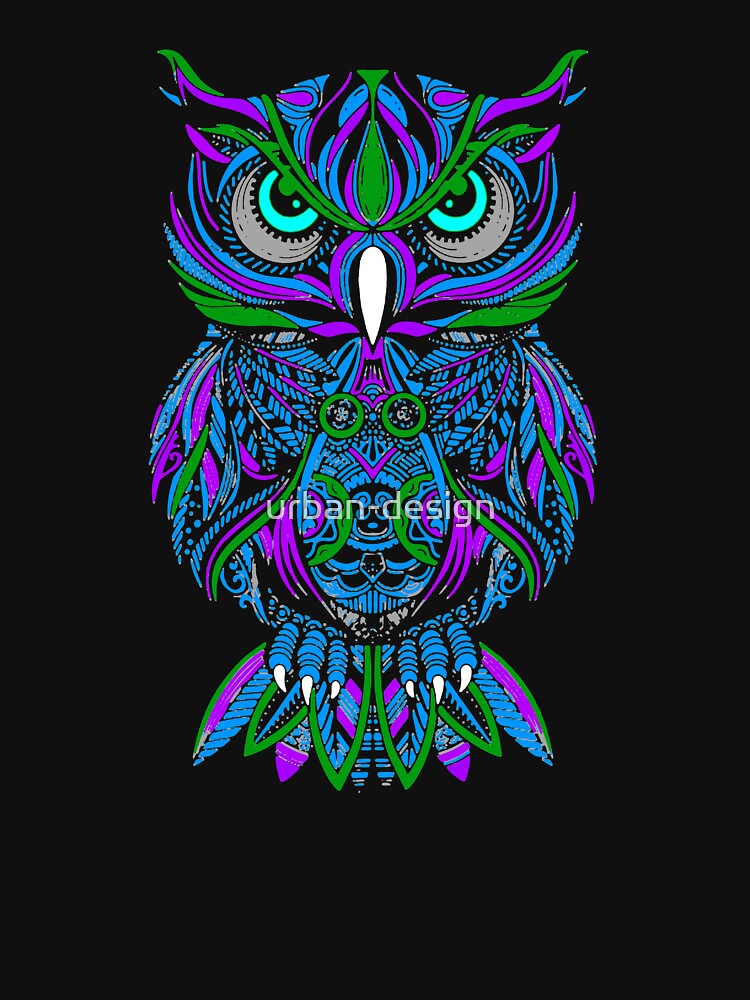 Trippy Owl Tattoo 1 | Owl tattoo design, Owl tattoo, Free tattoo designs