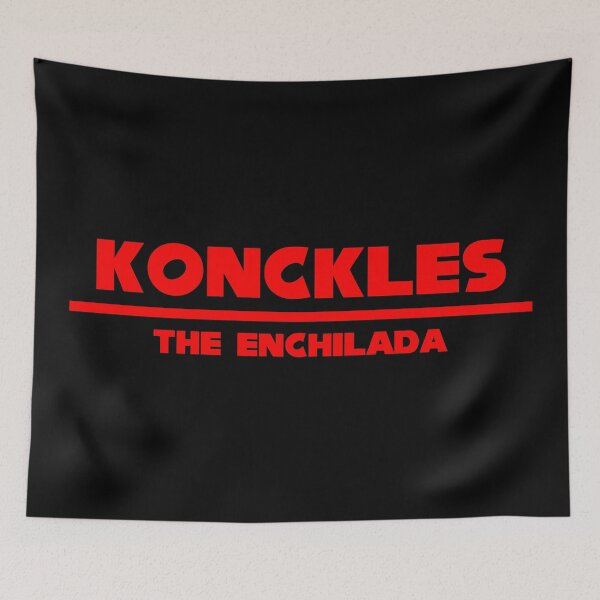 Item preview, Konckles the Enchilada (Knuckles the Echidna) (Black) designed and sold by VonHafe.