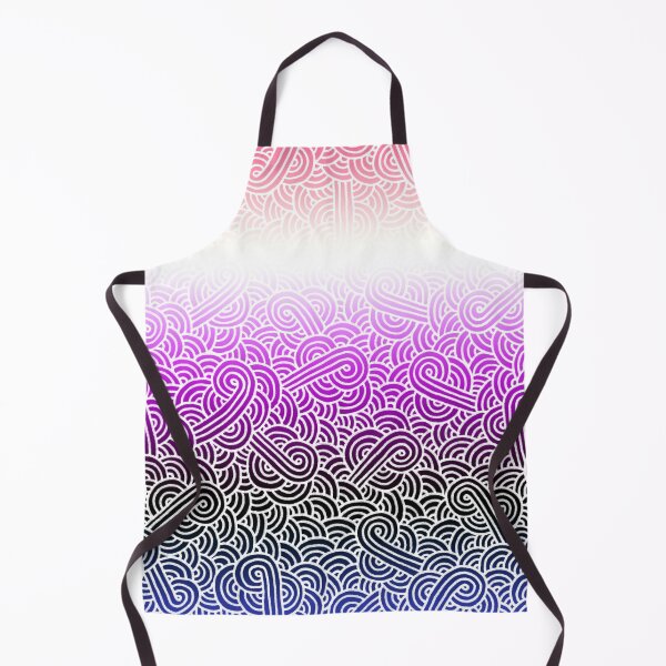 Item preview, Ombré genderfluid colours and white swirls doodles designed and sold by savousepate.