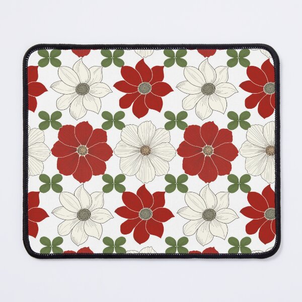 Item preview, Red, white and green flowers designed and sold by Lilac Blooms Designs.