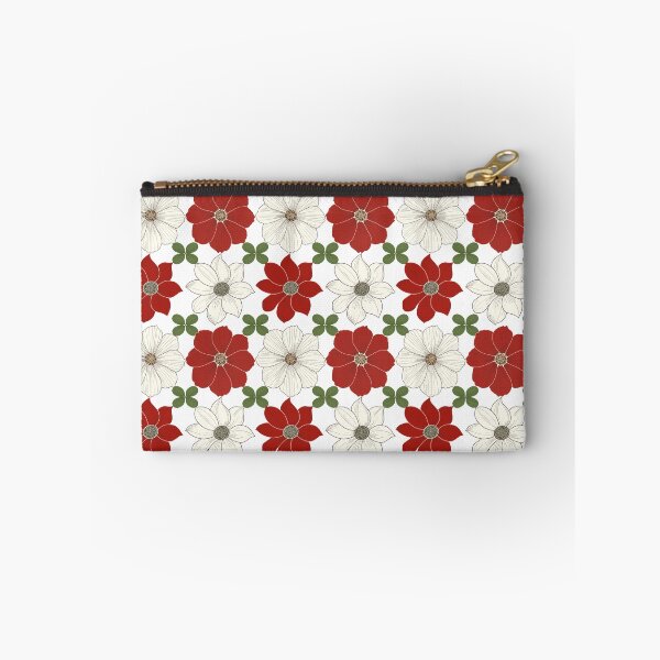 Item preview, Red, white and green flowers designed and sold by Lilac Blooms Designs.