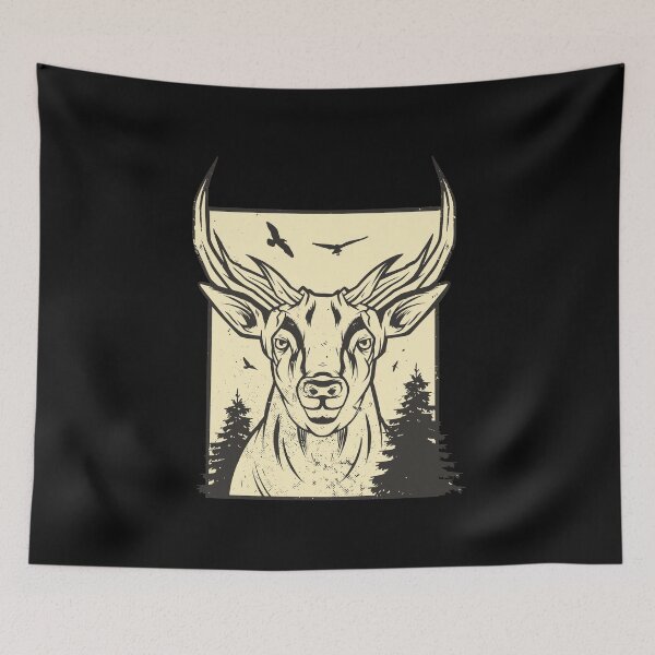 Item preview, Deer, deer head, deer antlers designed and sold by DerSenat.