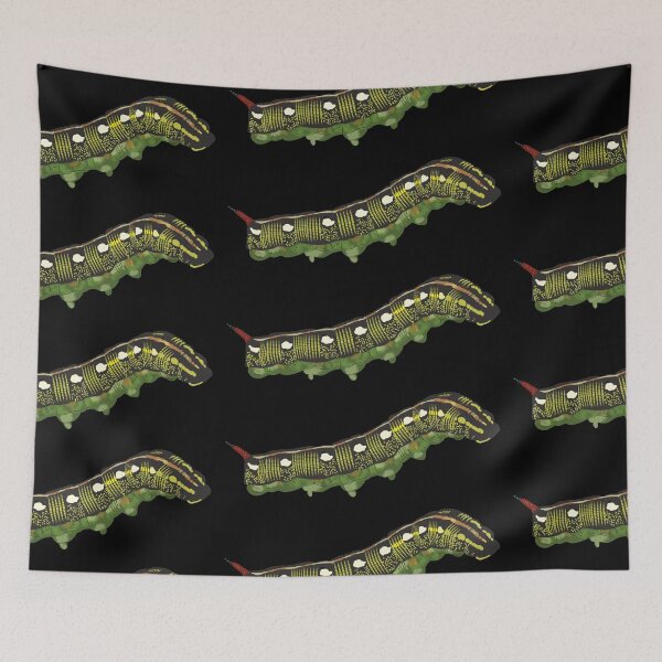 Item preview, Striped Hark-moth caterpillar (dark) designed and sold by Flodaj.