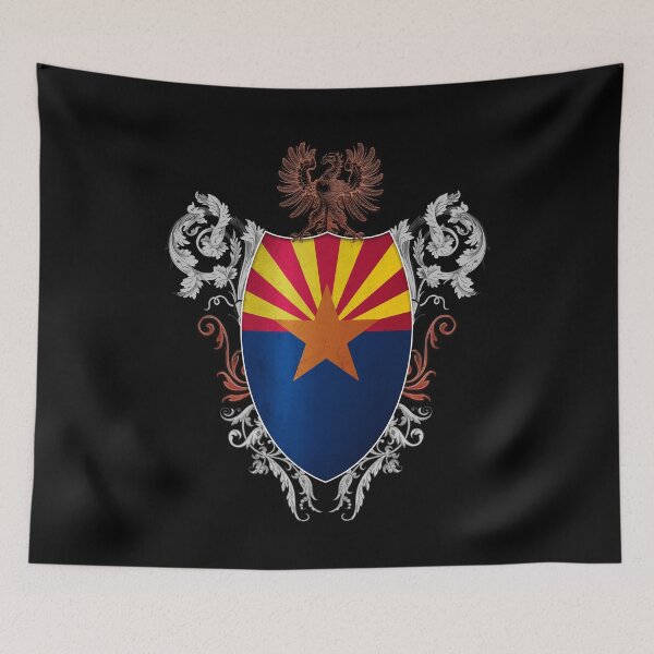 Item preview, Arizona flag medieval heraldry coat of arms style designed and sold by ChaosEdits.