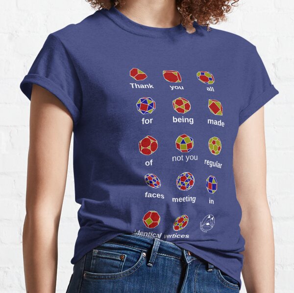 The pseudorhombicuboctahedron is not an Archimedean solid Classic T-Shirt