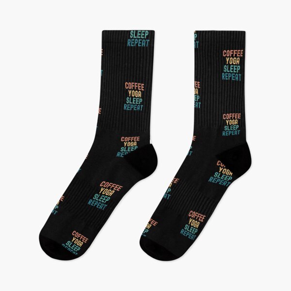 Item preview, Coffee Yoga Sleep Repeat - Funny Yoga & Coffee Gift designed and sold by kindxinn.
