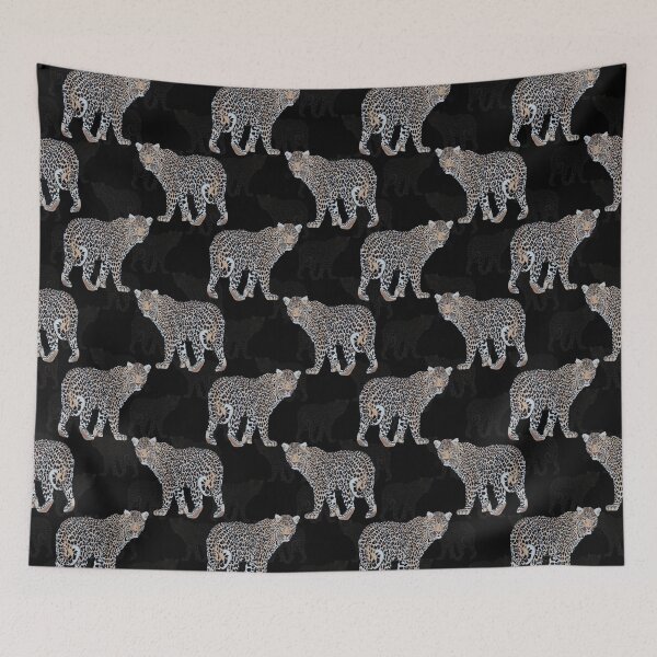 Item preview, Simple Leopard Animal Black Pattern designed and sold by InovArtS.