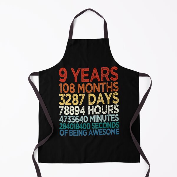 Item preview, 9 Years Old Birthday, 9th Birthday, Eight Years of Being Awesome, Kids Funny Vintage designed and sold by Anneliese Fuchs.