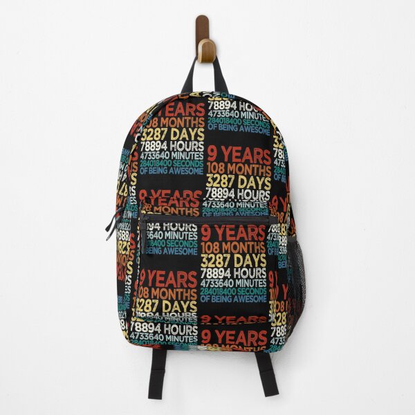 Item preview, 9 Years Old Birthday, 9th Birthday, Eight Years of Being Awesome, Kids Funny Vintage designed and sold by Anneliese Fuchs.