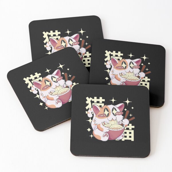 Item preview, Cat eats ramen designed and sold by DerSenat.