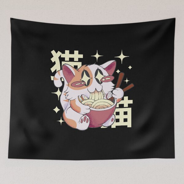Item preview, Cat eats ramen designed and sold by DerSenat.