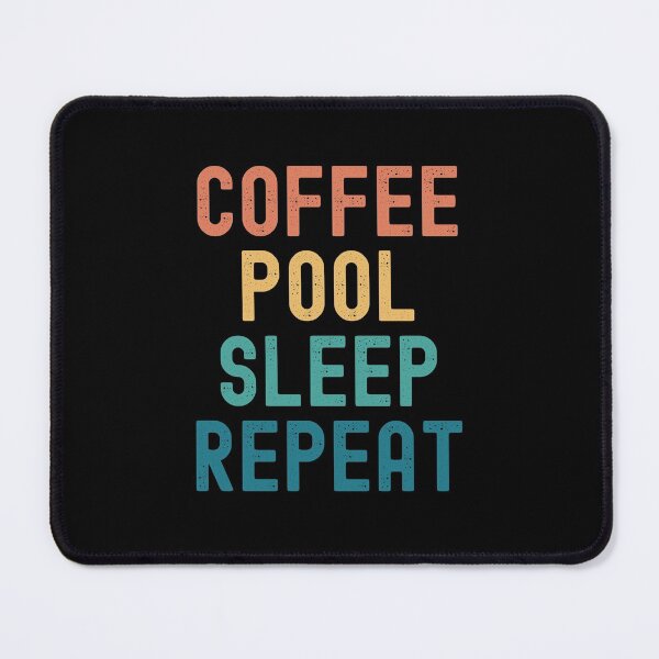 Item preview, Coffee Pool Sleep Repeat - Funny Pool & Coffee Gift designed and sold by kindxinn.