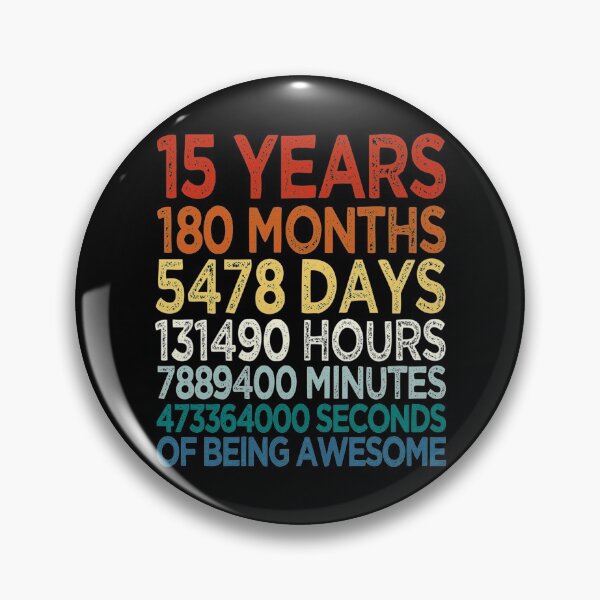 Item preview, 15 Years Old Birthday, 15th Birthday, Fifteen Years of Being Awesome, Youth Funny Vintage designed and sold by Anneliese Fuchs.