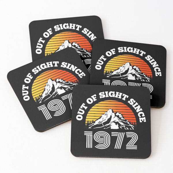 Item preview, Vintage Out Of Sight Since 1972 Birth Year Mountains designed and sold by RGRamsey.