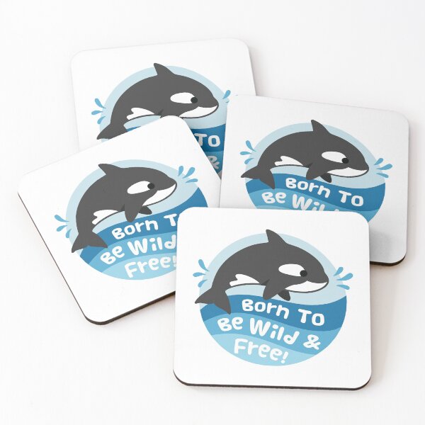 Item preview, Cute Orca Born To Be Wild And Free designed and sold by rustydoodle.