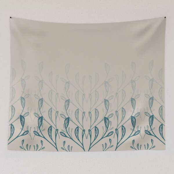 Item preview, Perfectly Pale & Harbor Blue Fading Leaves designed and sold by Kettukas.