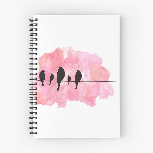 Aperçu de l'œuvre Oiseaux sur Fil - Rose créée et vendue par MDRNHOME.
