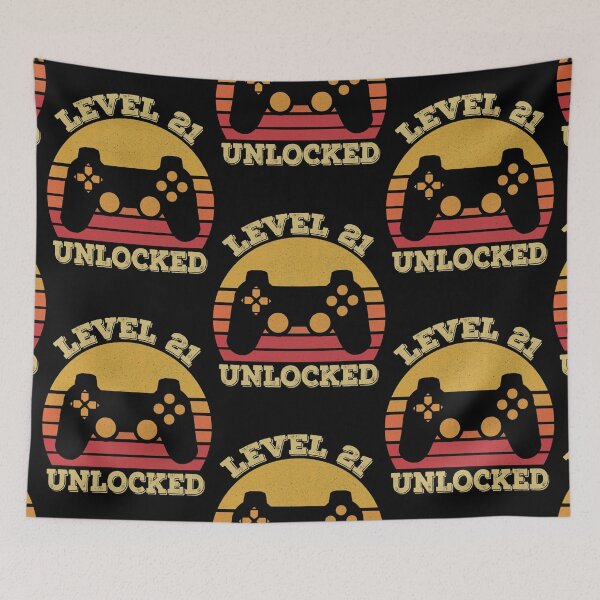 Item preview, 21st Birthday Shirt, 21 Years Old, Level 21 Unlocked, Fathers Day Gift, Gameing  Shirt designed and sold by Anneliese Fuchs.