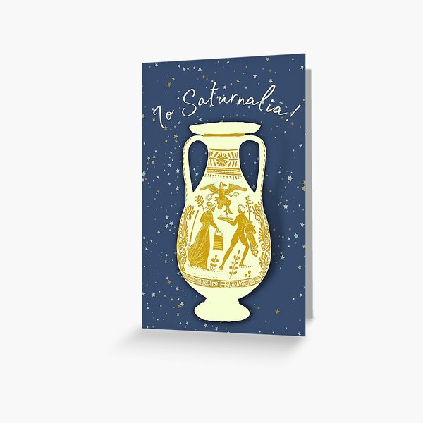 Io Saturnalia - Sicilian Pelike 330-310 BCE Greeting Card