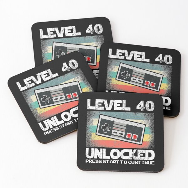 Artikelvorschau, 40 Jahre altes vierzig Geburtstagsgeschenk Level 40 freigeschalteter Spieler entworfen und verkauft von Anneliese Fuchs.